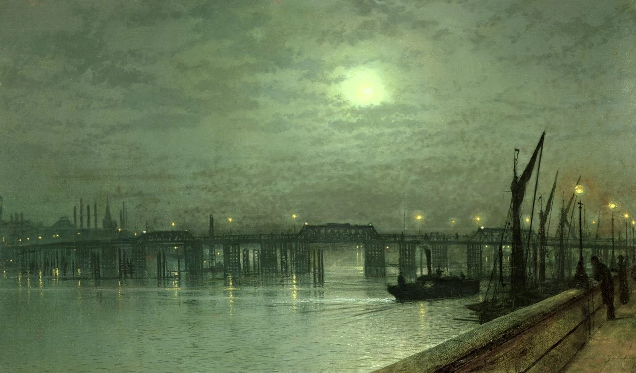 Ponte di Battersea al chiaro di luna